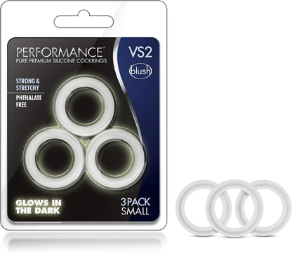 Blush Puria Platinum Silicone Performance Cock Ring - 1.25" Stretchy Stamina Enhancer