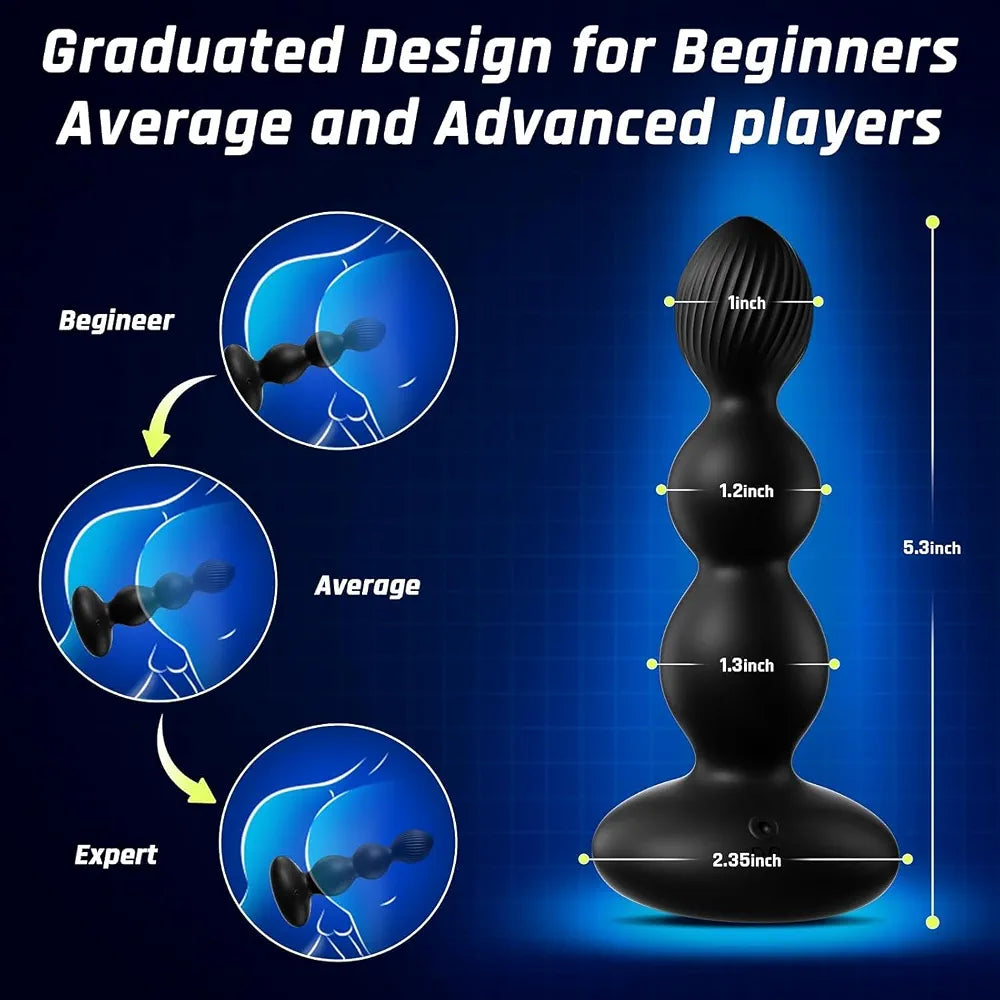 BEISAR App-Controlled Rotating Vibrating Prostate Massager and Anal Plug