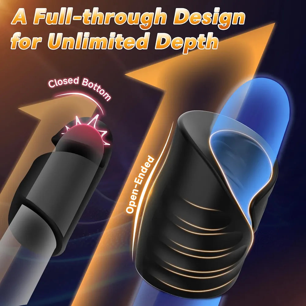 Smart App-Controlled Male Masturbator and Glans Trainer Vibrator