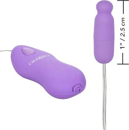 CalExotics Whisper Micro-Heated Bullet Vibrator - 2-Speed Warming Personal Massager, Purple