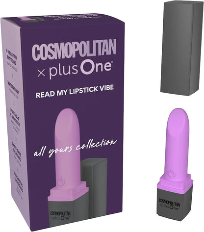 Cosmopolitan x plusOne Discreet Lipstick-Style Mini Bullet Vibrator with 10 Vibration Modes