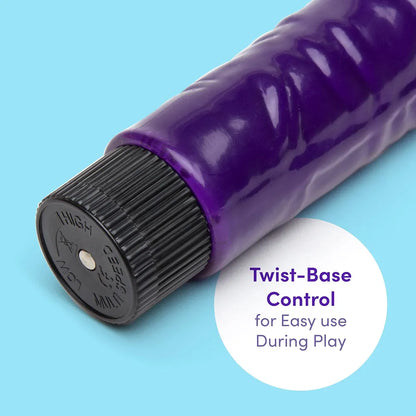 Lovehoney 5-Inch Realistic Multispeed Vibrating Dildo - Purple