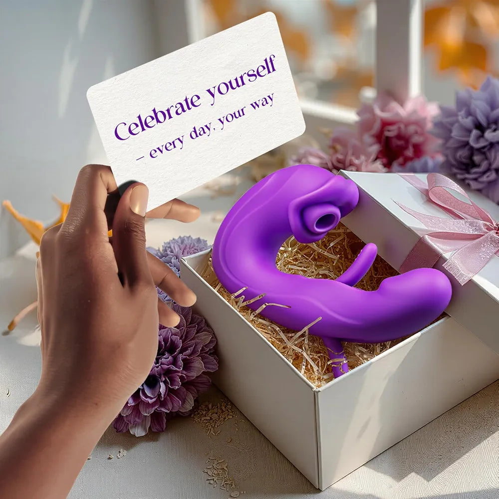 AI-Powered App-Controlled G-Spot & Clitoral Vibrator with 7 Suction and Thrusting Modes