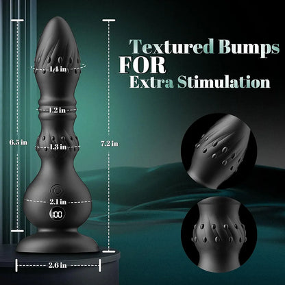 Remote-Controlled Prostate Massager with 10 Vibration and Thrusting Modes