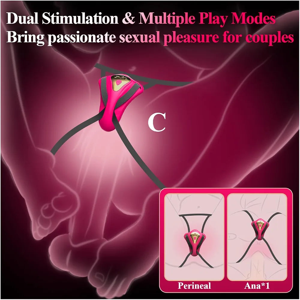 Butterfly App-Controlled Wearable Couples Vibrator with 9 Modes