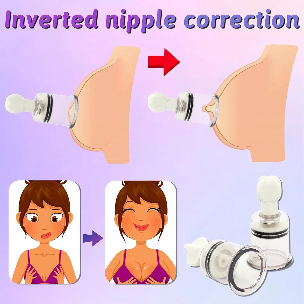 8-Piece Vacuum Suction Pump Set for Clitoral and Nipple Stimulation