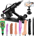 Adjustable Automatic Sex Machine with 9 Realistic Dildo Attachments and 3XLR Connector
