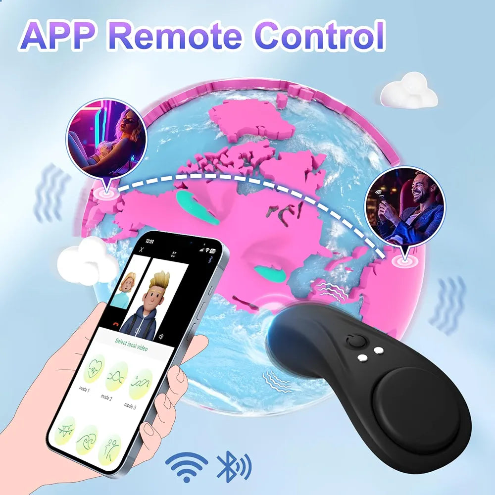 Butterfly Wearable Clitoral Vibrator with Remote Control, Magnetic Closure, and 7 Whisper-Quiet Vibration Modes