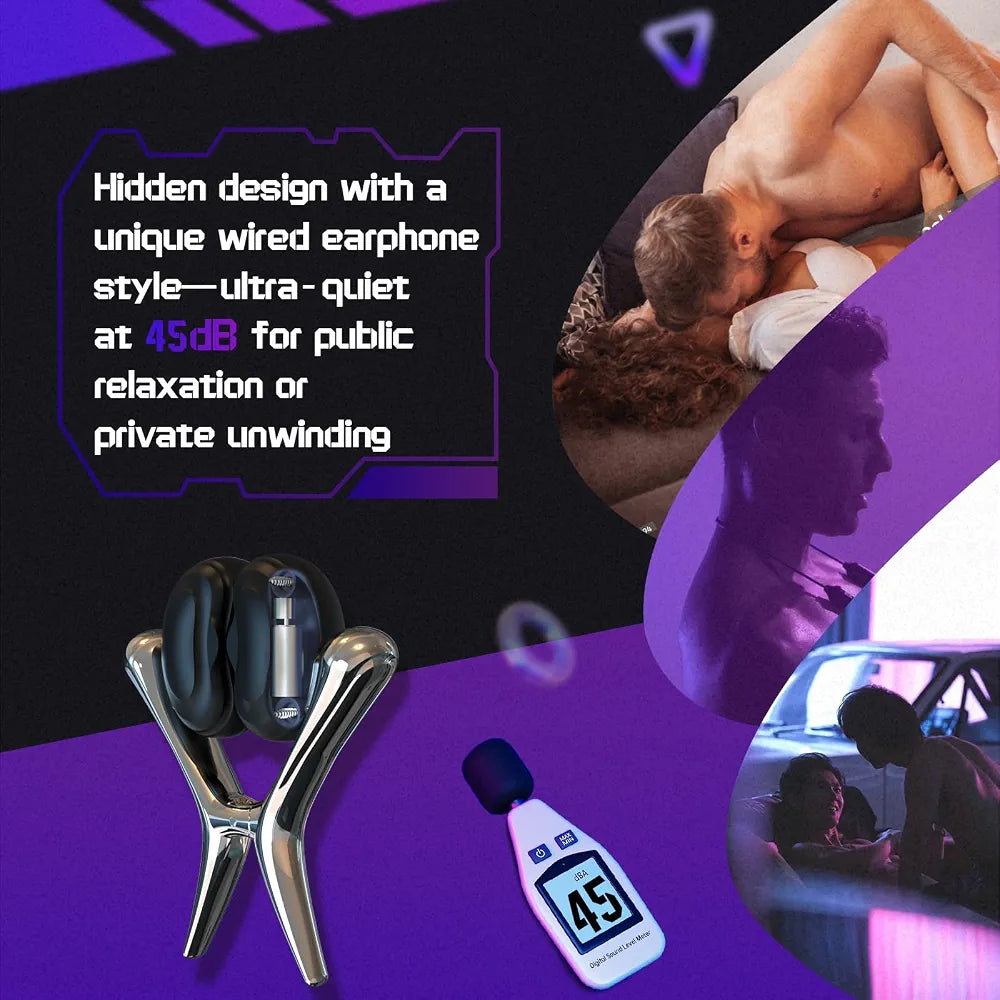 App-Controlled Vibrating Nipple and Sensitivity Clamps with 12 Modes