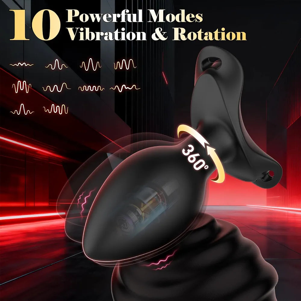 Rumpo Remote-Controlled Rotating Prostate Massager and Vibrating Anal Plug