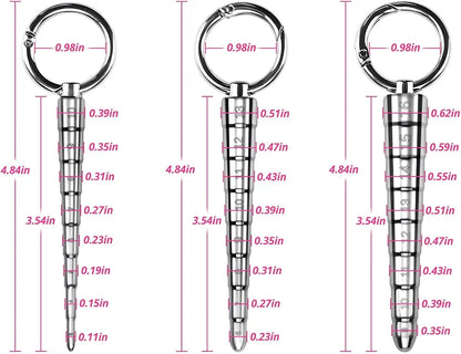 FST 3-Piece Stainless Steel Graduated Urethral Sound Dilator Set for Male Stimulation and Training