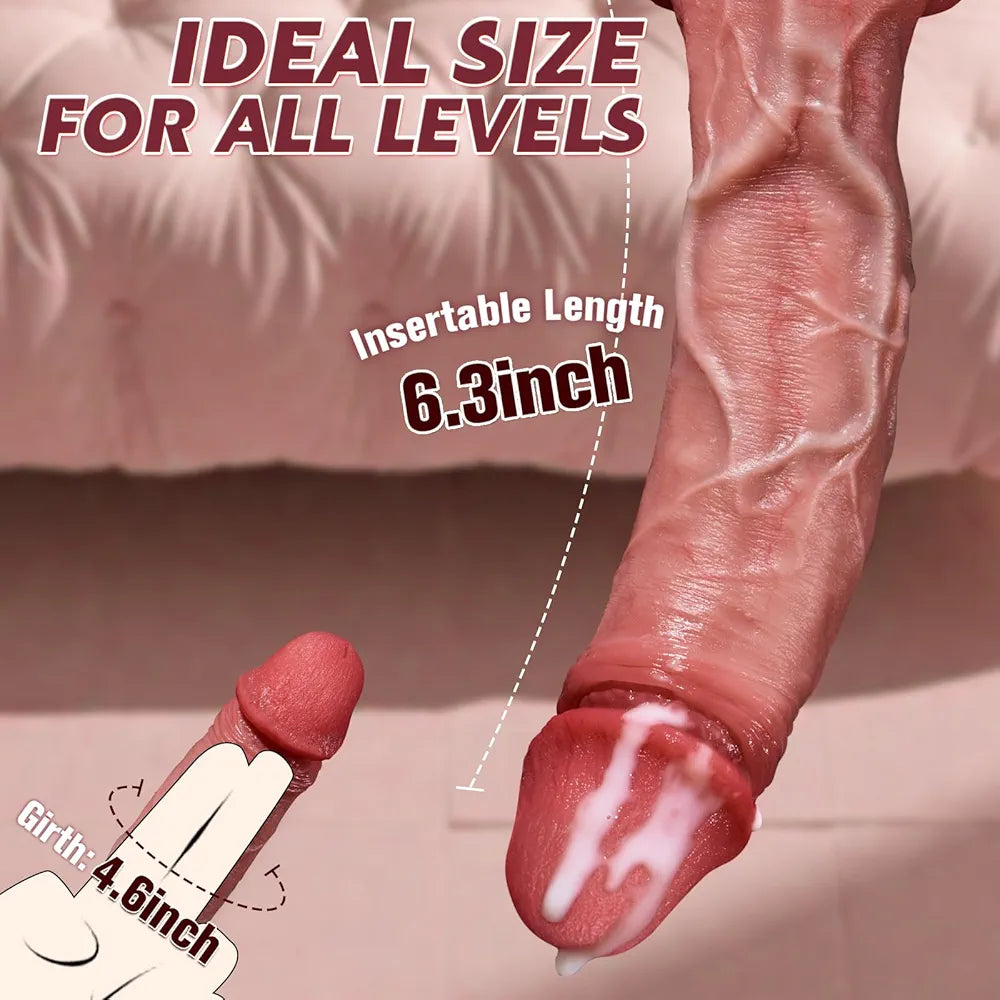 6.3-Inch Realistic Lifelike Silicone Dildo with Suction Cup for G-Spot and Anal Stimulation