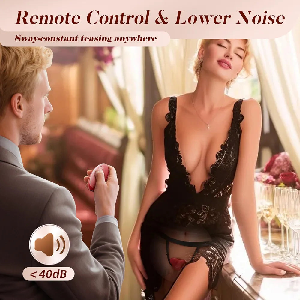 Dual-Stimulation Wearable Remote-Controlled Couples Vibrator with 10 Vibration Modes