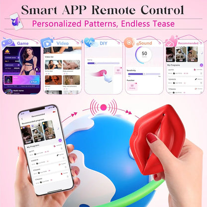 App-Controlled Adjustable Vibrating Nipple Clamps with Storage Case
