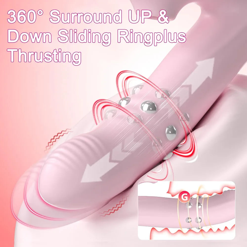 Advanced Dual-Action Clitoral and G-Spot Stimulator with 10 Suction and Thrusting Modes