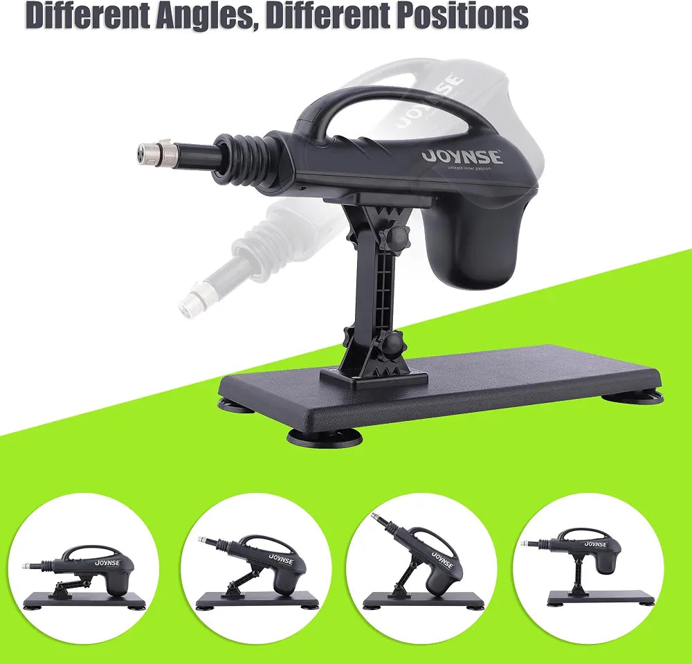 Joynse Automatic Thrusting Sex Machine with Suction Cup, 3XLR Connector, and 8 Interchangeable Attachments
