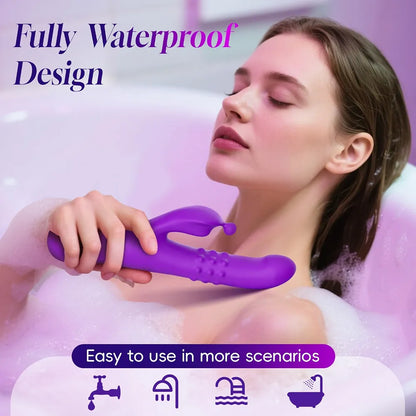 10-Mode Dual-Stimulation Rabbit Vibrator for G-Spot and Clitoral Pleasure