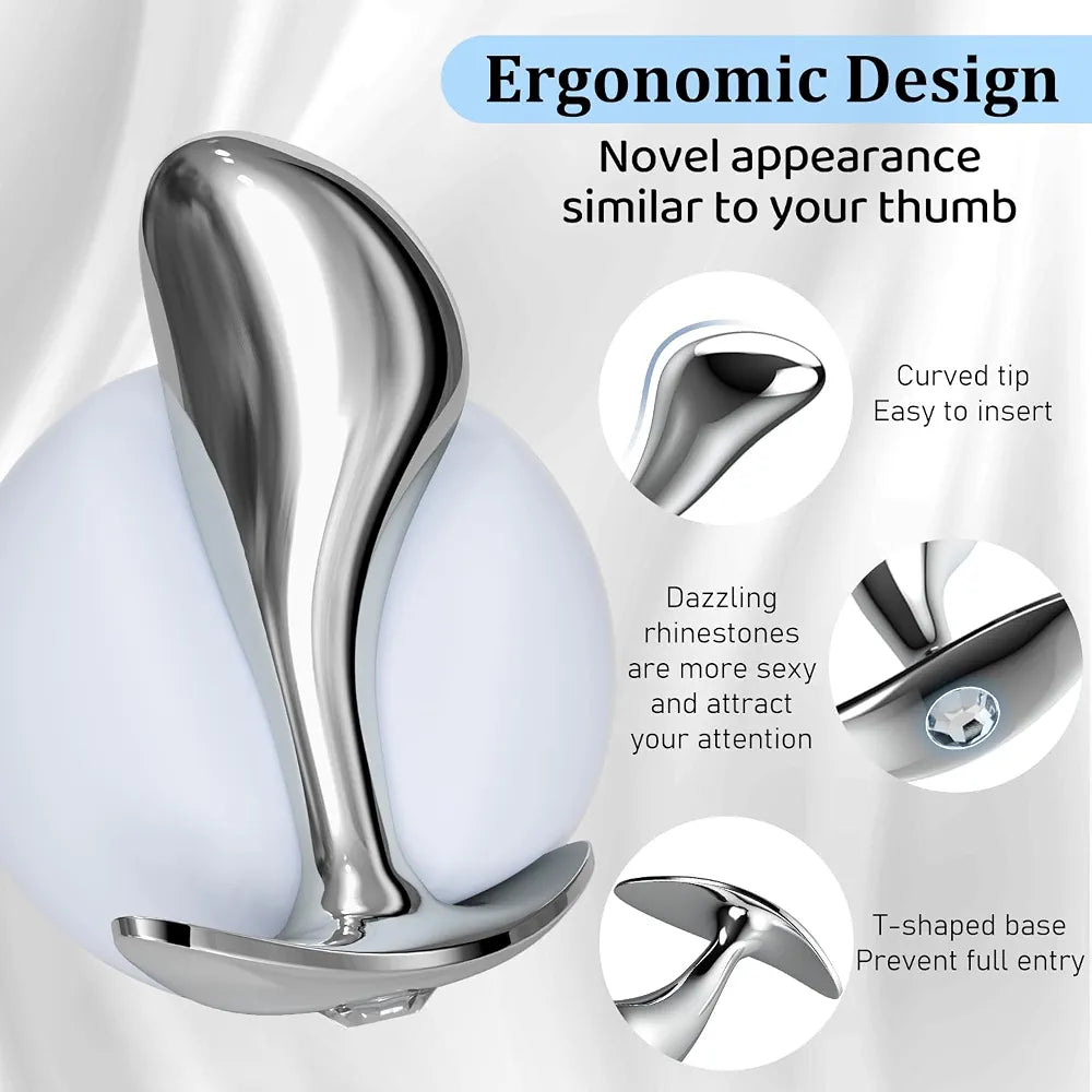 Beginner Anal Training Kit: Ergonomic Silicone Butt Plug for Prostate Massage and Comfort