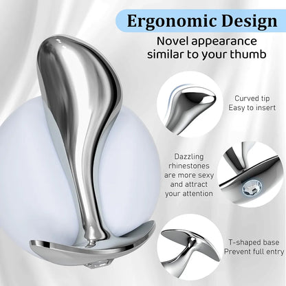 Beginner Anal Training Kit: Ergonomic Silicone Butt Plug for Prostate Massage and Comfort