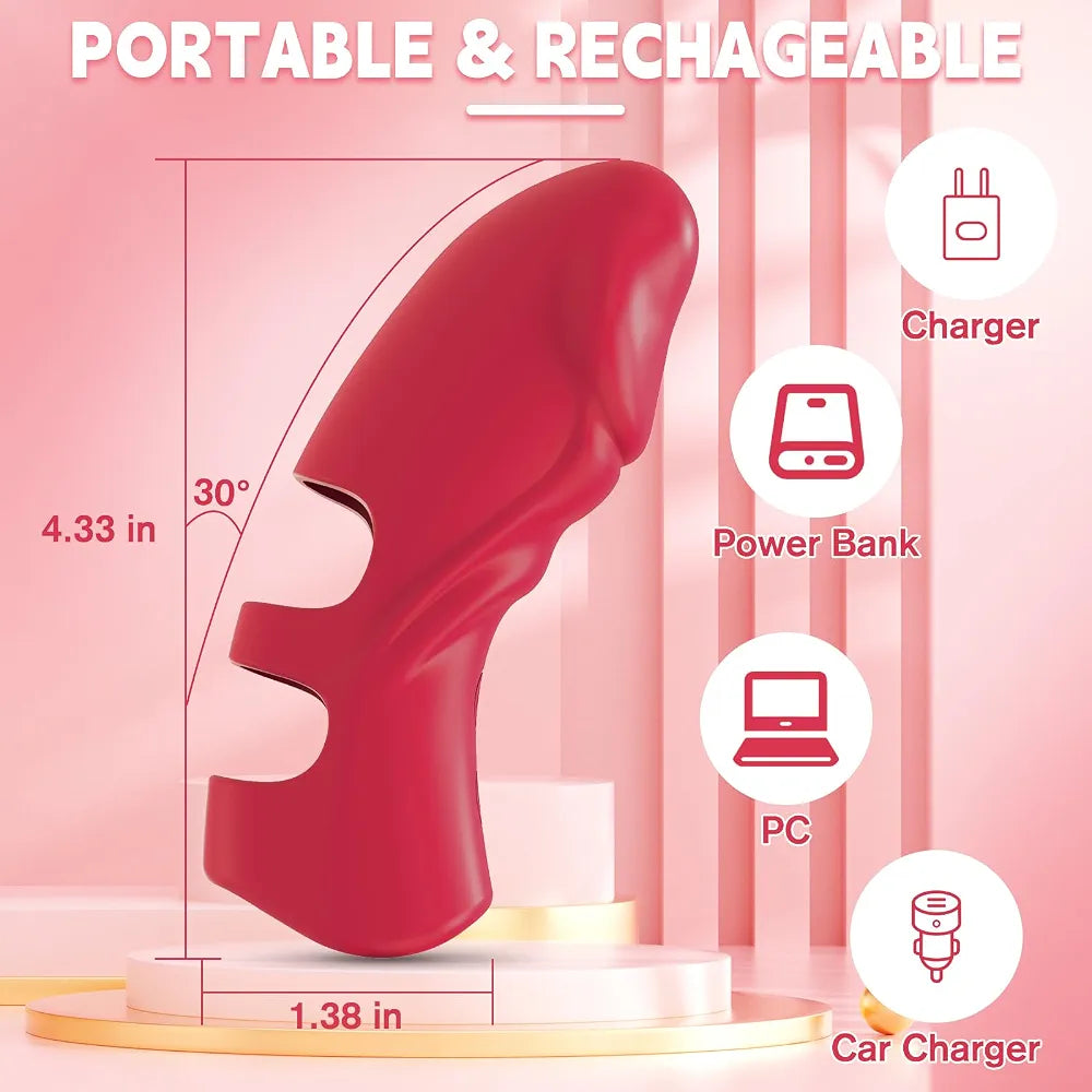 Discreet Mini Finger Vibrator for Targeted Clitoral and G-Spot Stimulation