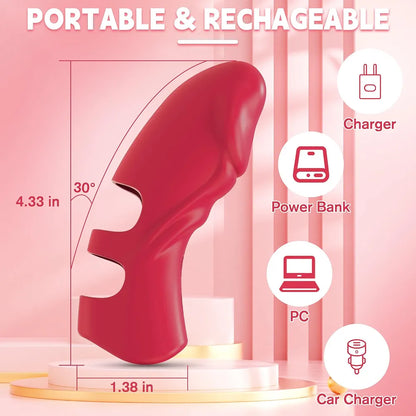 Discreet Mini Finger Vibrator for Targeted Clitoral and G-Spot Stimulation