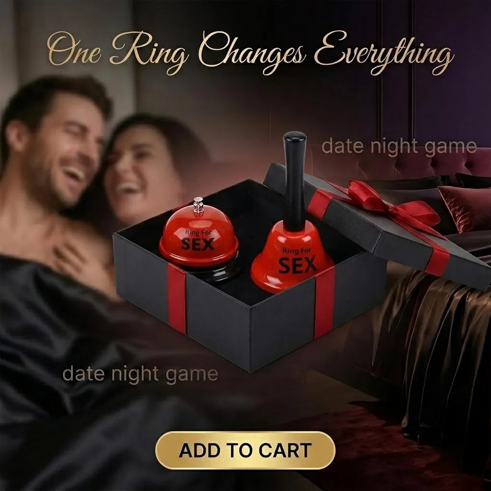 Romantic Couples' Novelty Bell Set for Bedroom Games and Date Night Fun