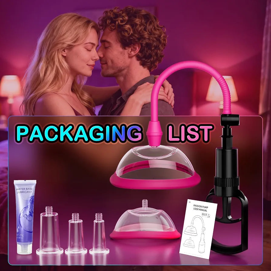 Premium Multi-Function Suction Stimulator Set with Discreet Storage Pouch