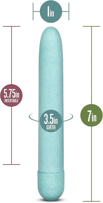 Gaia Eco-Friendly 7-Inch Multispeed Personal Massager - Sustainable Plant-Based Vibrator for Couples and Individuals