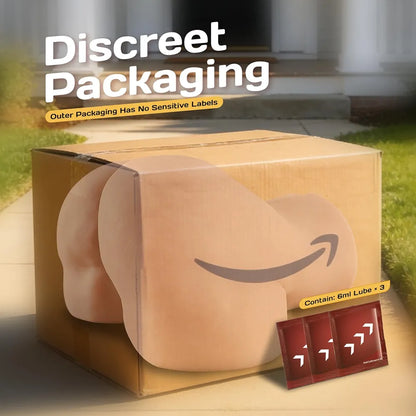 Realistic 4.5LB Dual-Channel Male Masturbator with Soft 3D Butt and Vagina/Anal Stimulation
