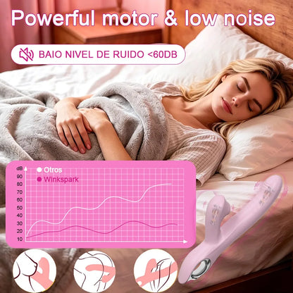 Advanced Dual-Action Clitoral and G-Spot Stimulator with 10 Suction and Thrusting Modes