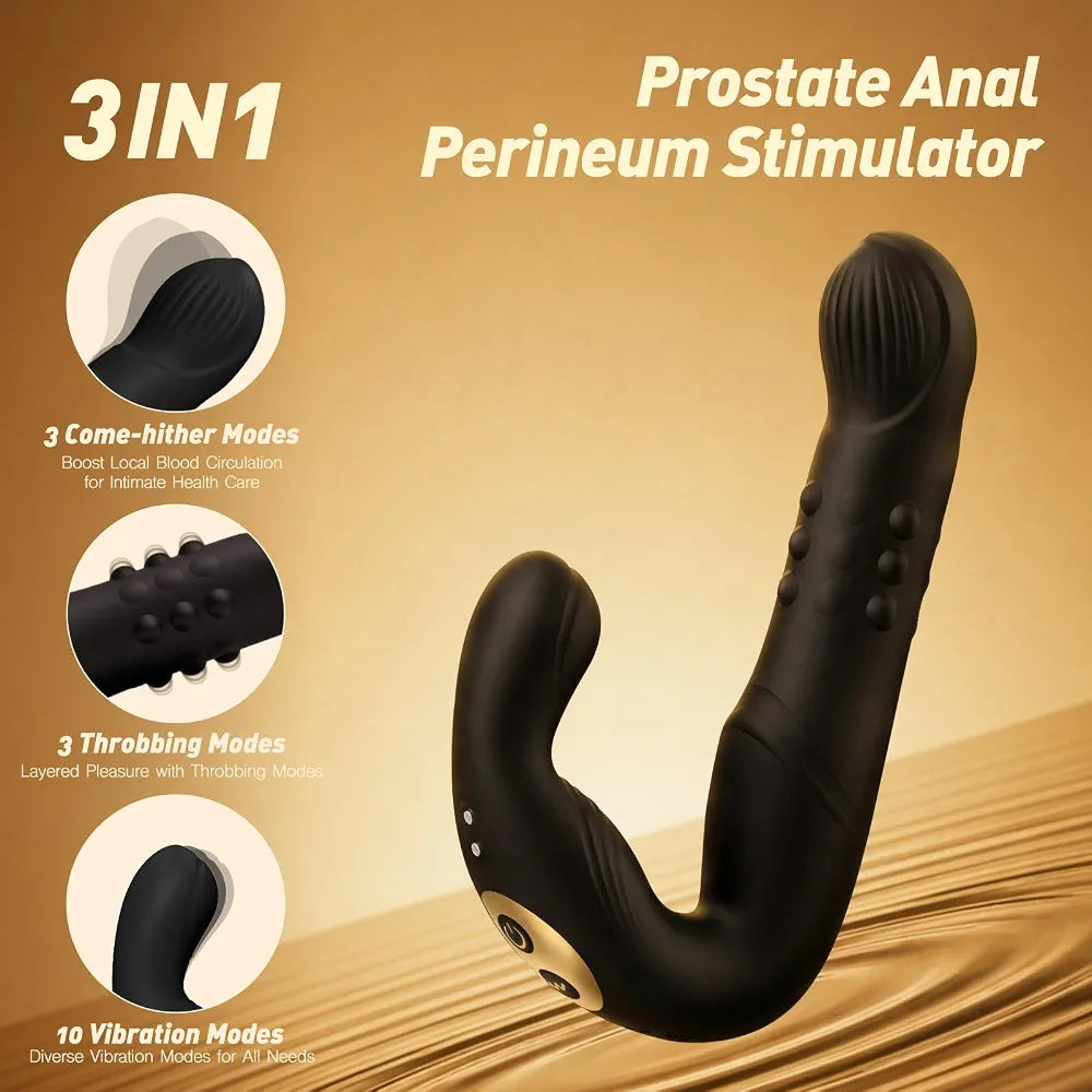 Ergonomic Prostate Stimulation Massager for Targeted Wellness