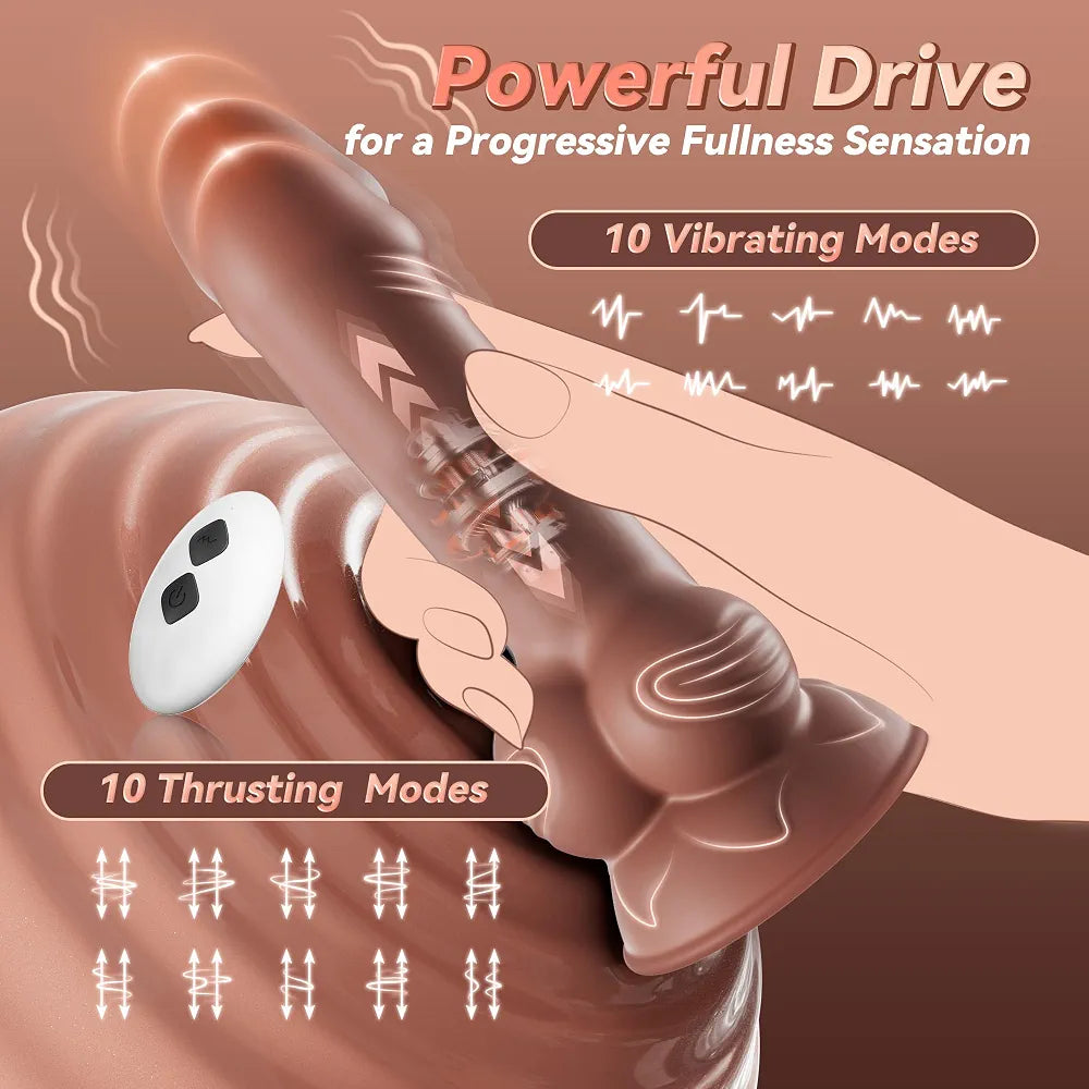 Zenvester Remote-Controlled Prostate Massager with 10 Vibration and Thrusting Modes