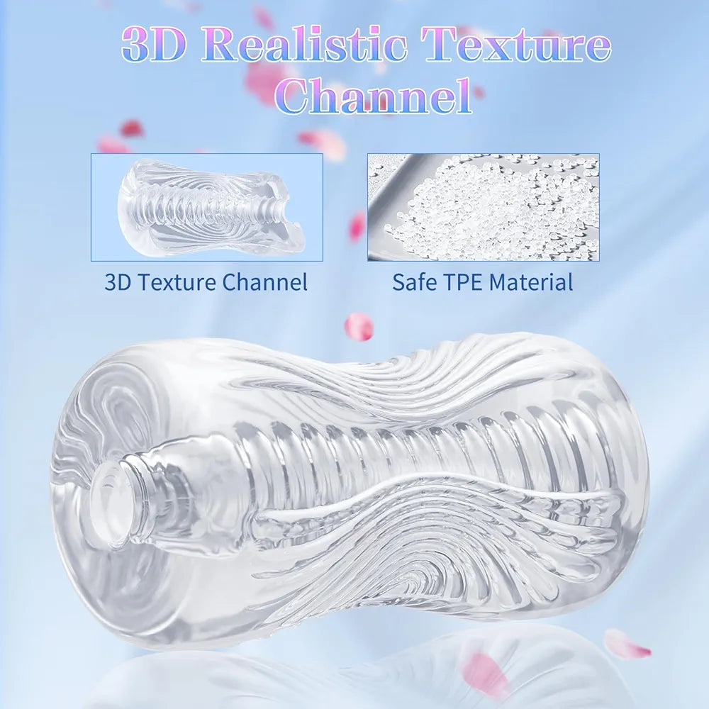 Abanney Realistic TPE Male Masturbation Sleeve with 3D Spiral Texture