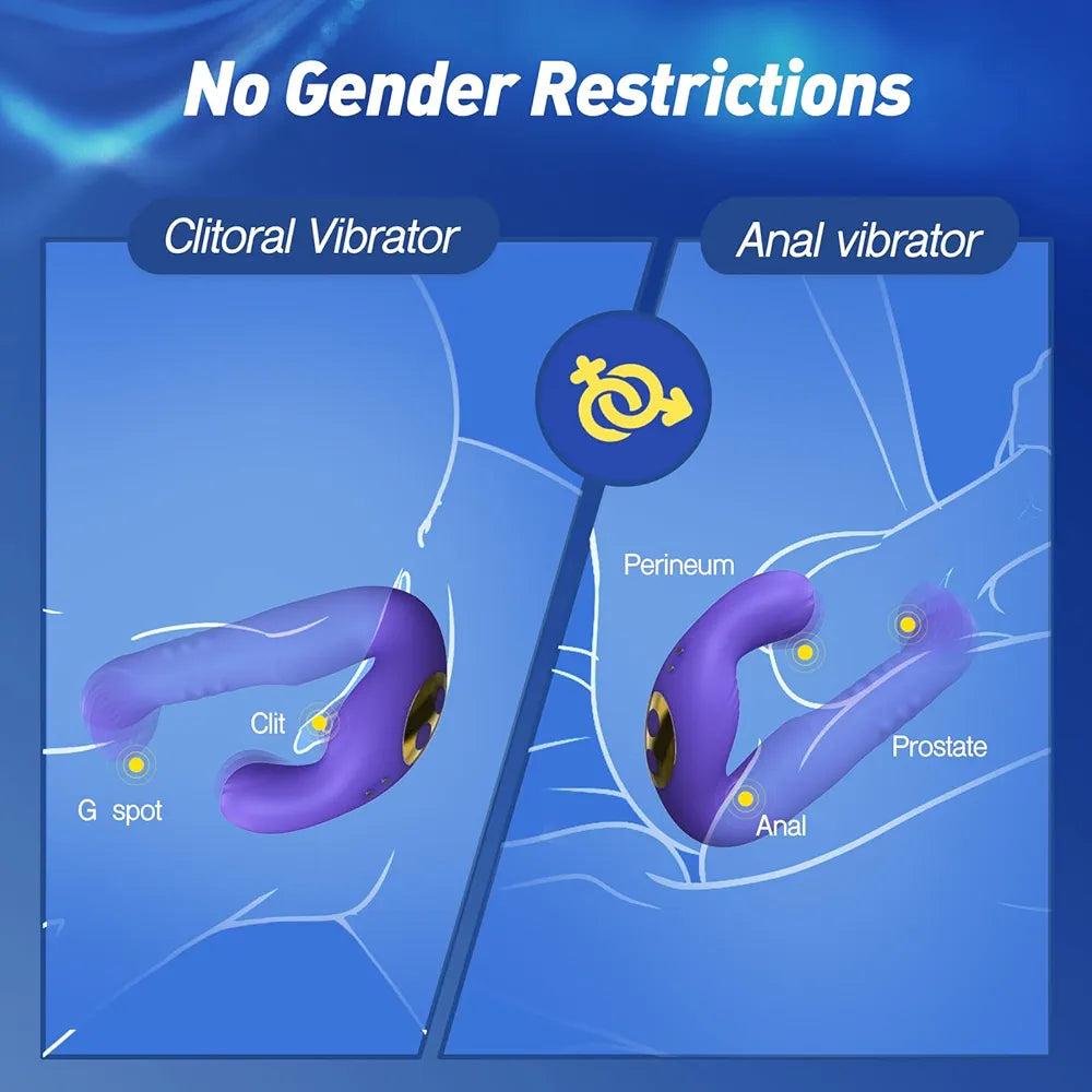 Prostate Massager and Anal Vibrator for Men with 16 Stimulation Modes