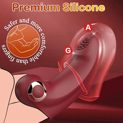 Yivans Rechargeable Silicone Mini Vibrator for Targeted G-Spot and Clitoral Stimulation