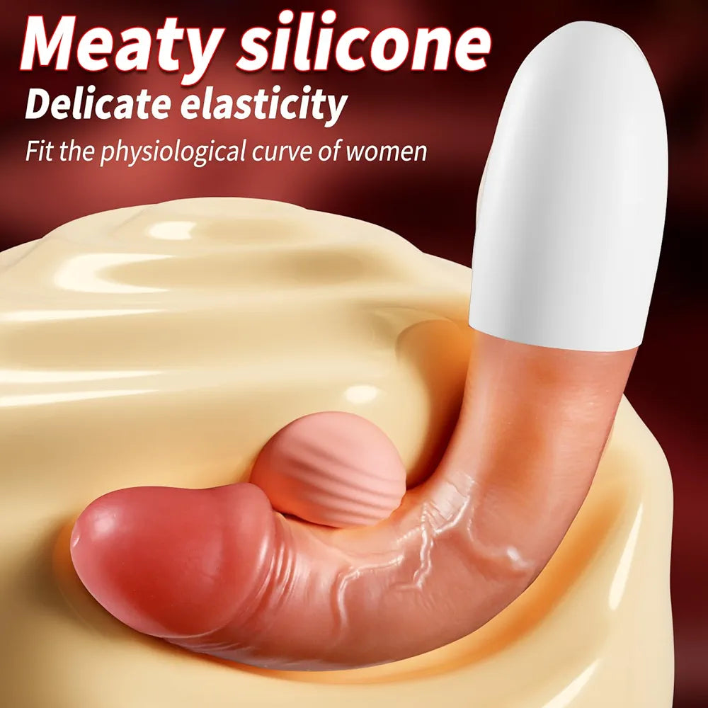 Silicone G-Spot Vibrator with Realistic Texture - 8.4 Inch
