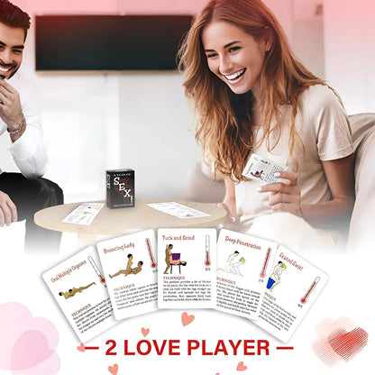 Intimate Couples Card Game: Kama Sutra Inspired Bedroom Activity Deck for Date Night