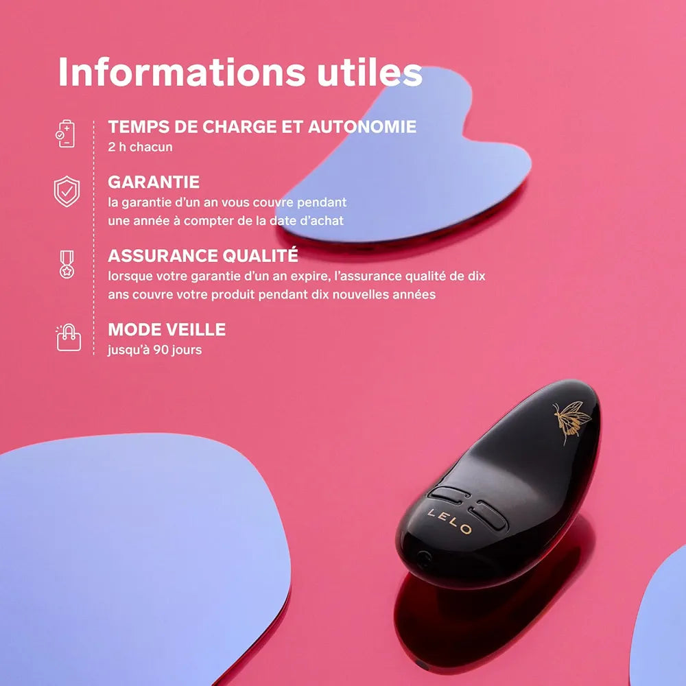 LELO NEA 3 Small Waterproof Rechargeable Bullet Vibrator - Alien Blue, 10 Pleasure Settings