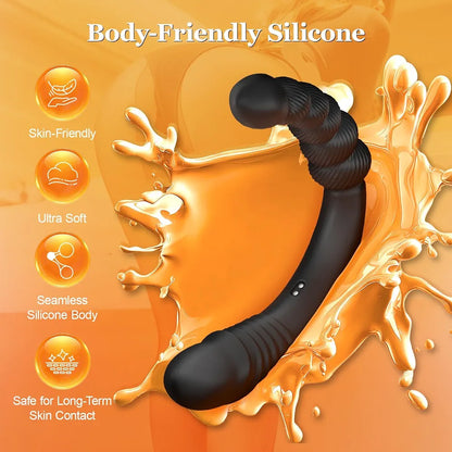 14-Inch Remote-Controlled Thrusting G-Spot Vibrator and Anal Bead Set