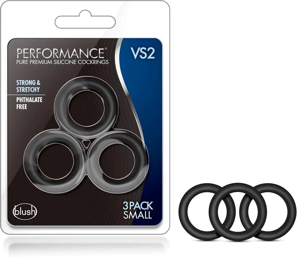 Blush Puria Platinum Silicone Performance Cock Ring - 1.25" Stretchy Stamina Enhancer