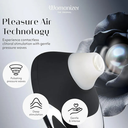 Womanizer W500 Premium Clitoral Suction Vibrator - 12 Intensity Levels, Waterproof Personal Massager