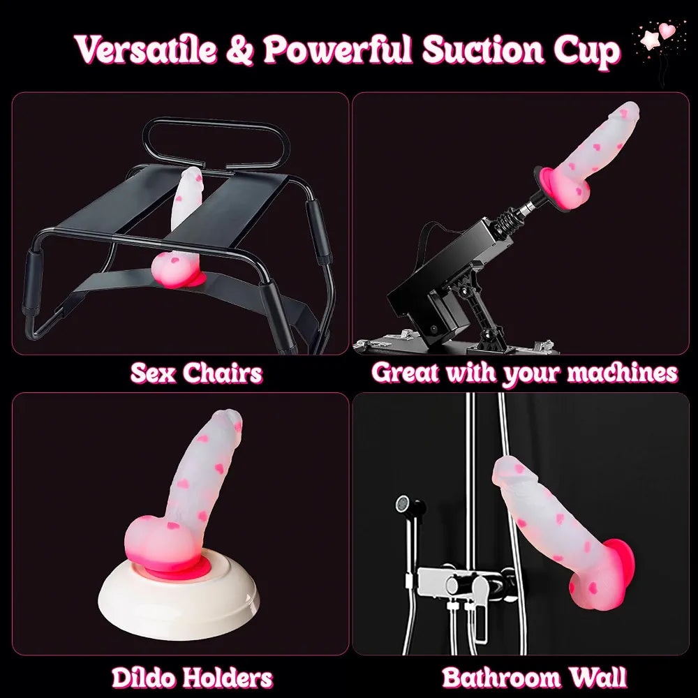 8-Inch Monster Fantasy Dildo - Pink Clear Liquid Silicone Suction Cup Strap-On for G-Spot and Anal Play