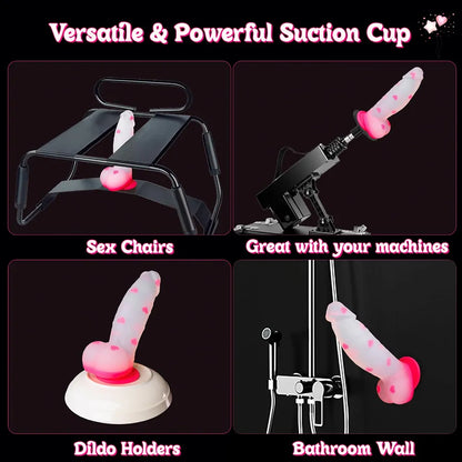 8-Inch Monster Fantasy Dildo - Pink Clear Liquid Silicone Suction Cup Strap-On for G-Spot and Anal Play