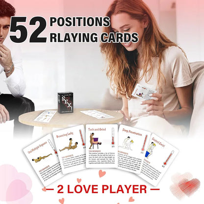 Intimate Couples' Activity Deck: Illustrated Bedroom Positions and Date Night Games