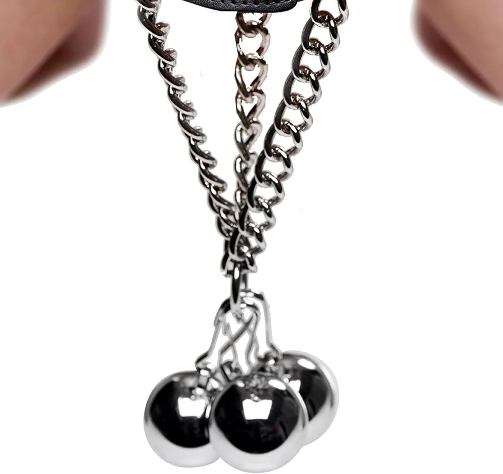 Premium Spiked Leather Ball Stretcher for Enhanced Sensation