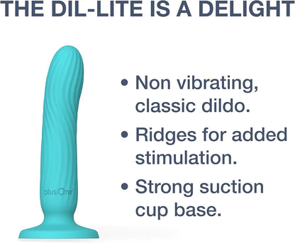 plusOne Dil-lite Internal Stimulator - Ergonomic Flexible Non-Vibrating Silicone Dildo