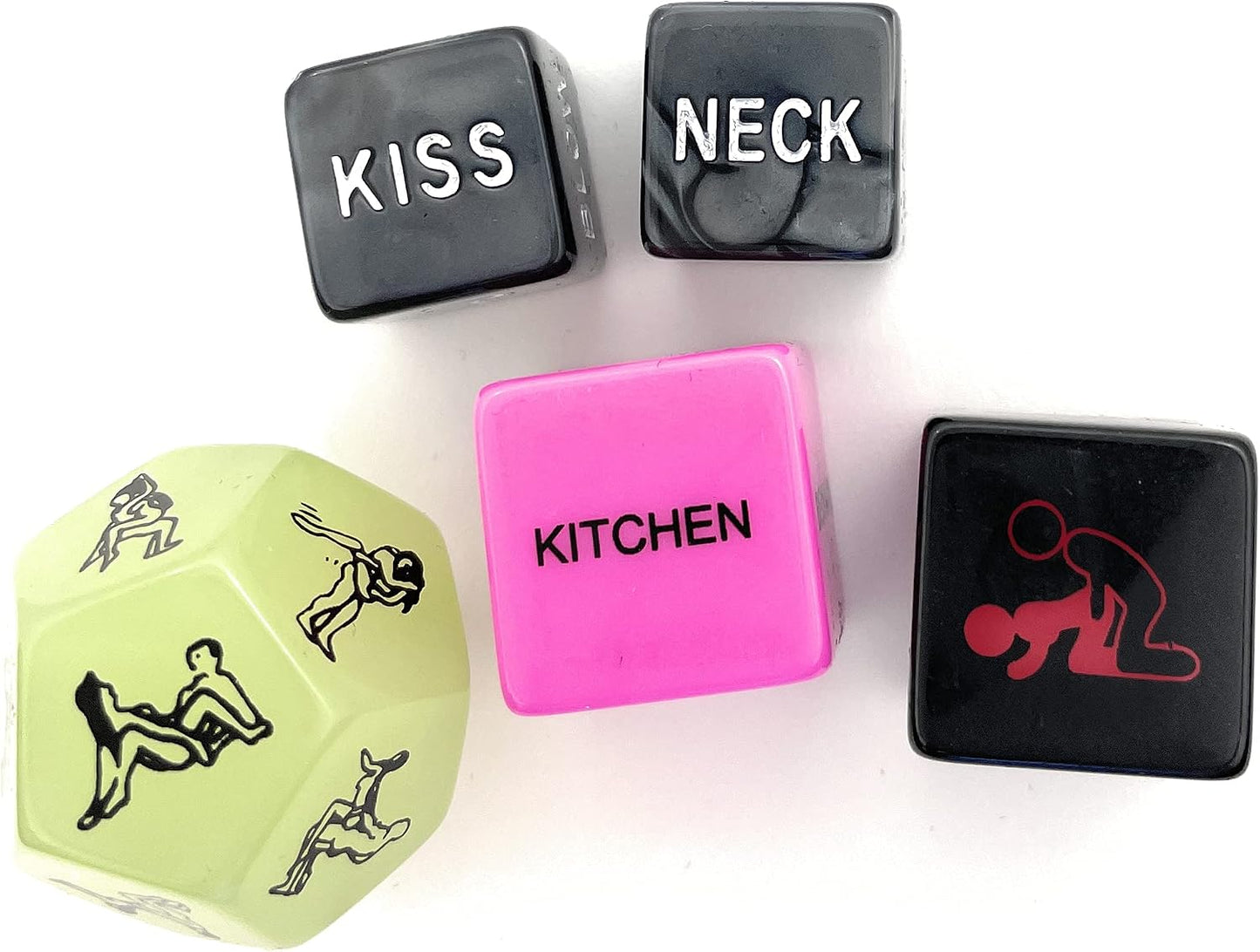 Adult Romantic Couple's Decision-Making Game Dice