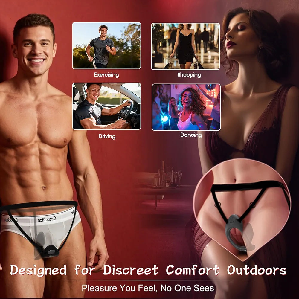 Premium App-Controlled Wearable Vibrating Anal Plug with Clitoral Stimulator