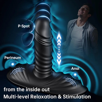 BEISAR Smart App-Controlled Prostate Massager and Thrusting Anal Vibrator with 9 Vibration Modes