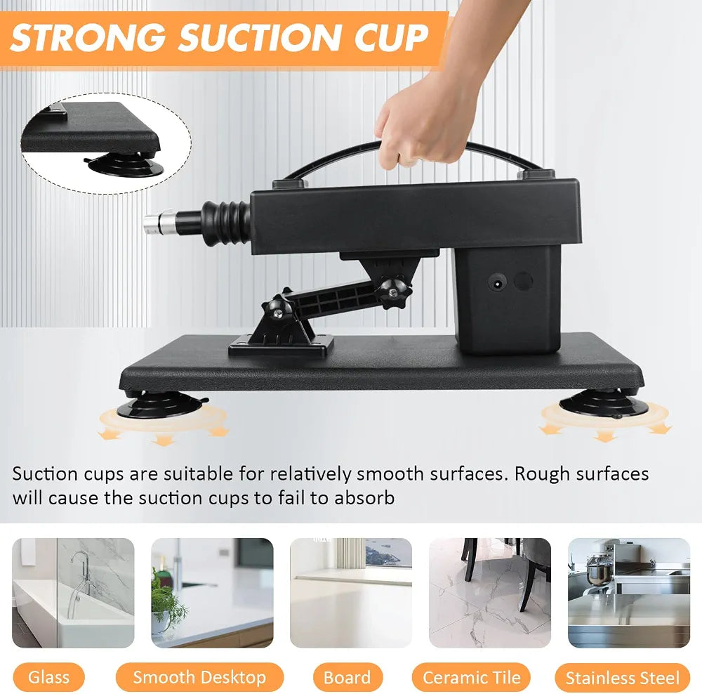 Professional Automatic Thrusting Sex Machine with Suction Cup and 3 XLR Attachments